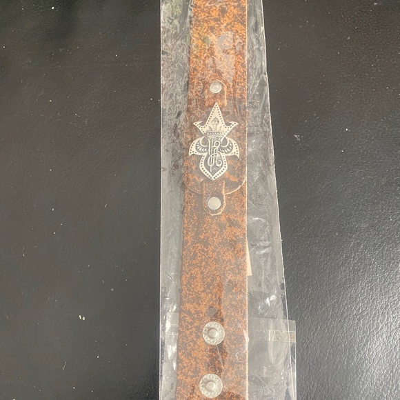 Roar 90s Vintage Leather Bracelet Sz Adjustable - Picture 1 of 11